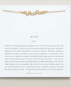 Crystal Mom Necklace 14k Gold - miamidrugpossession