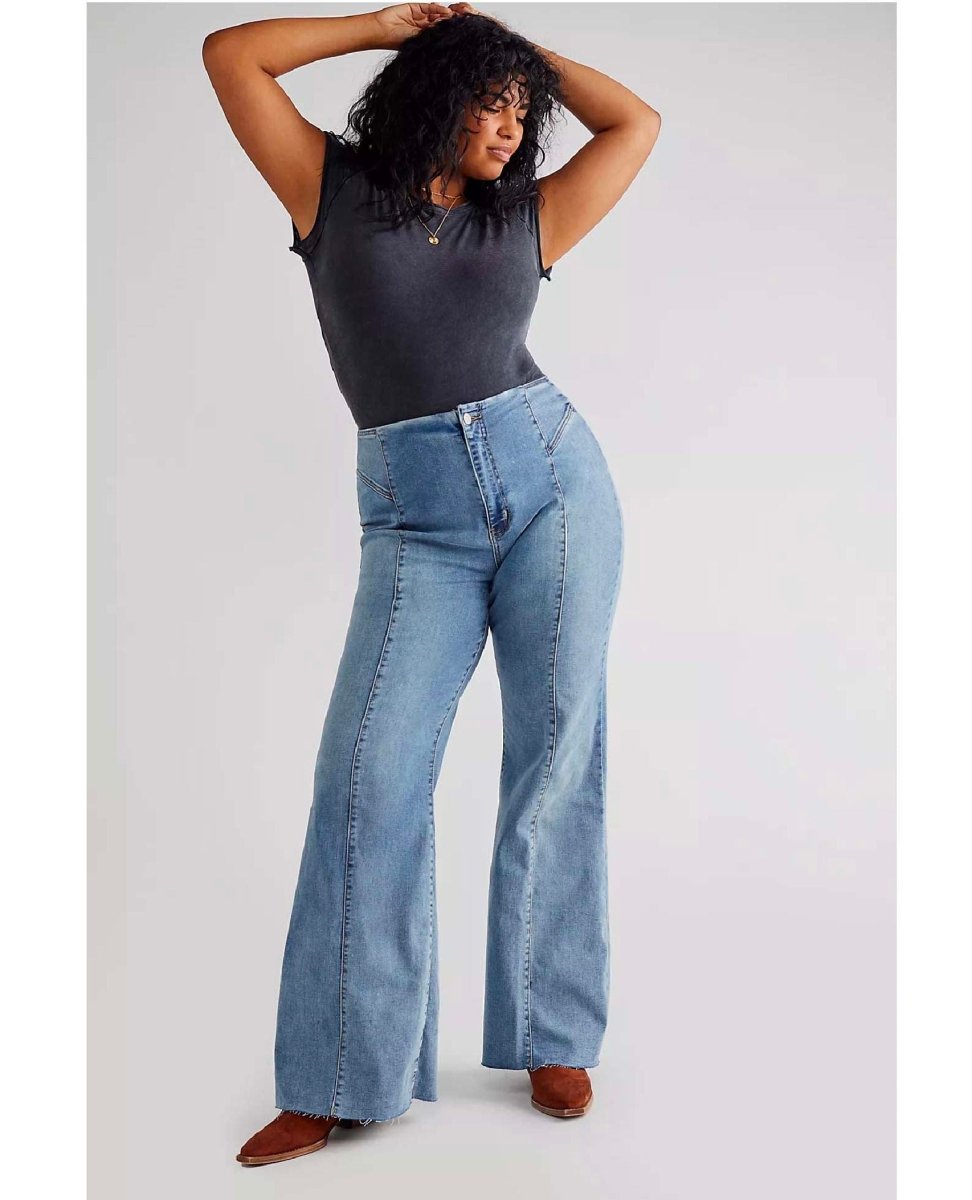 Curvy Wild Honey Denim Open Range - miamidrugpossession