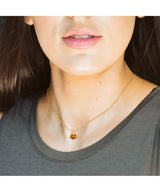 Dainty Necklace Tiger's Eye - miamidrugpossession