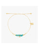 Dainty Turquoise Bead Gold Charm Bracelet - clearpathherbicide