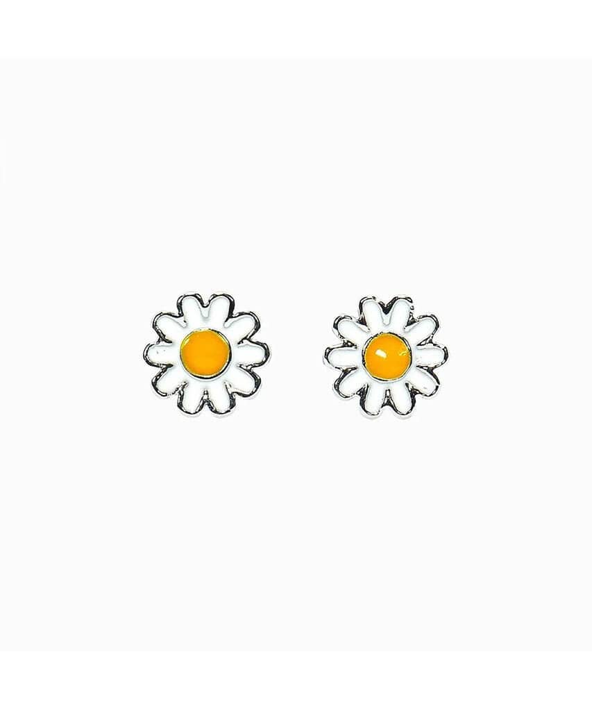 Daisy Stud Silver Earrings - clearpathherbicide