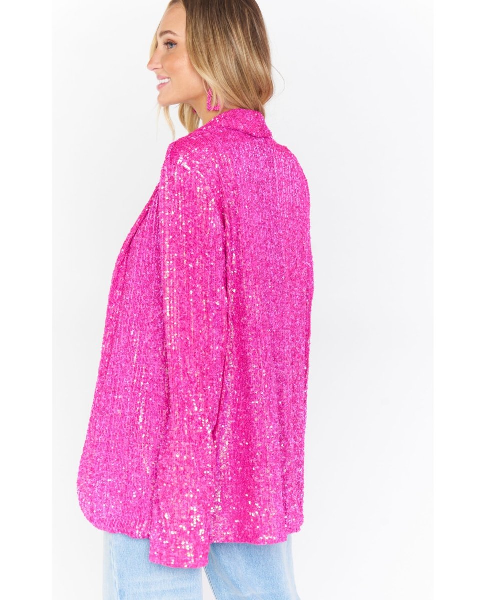 Dance Pink Sequin Blazer - miamidrugpossession