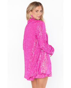 Dance Pink Sequin Blazer - clearpathherbicide