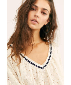 Darcy Eyelet Blouse Ivory - clearpathherbicide