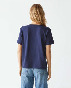 Daria Classic V - Neck Tee Nocturnal - miamidrugpossession