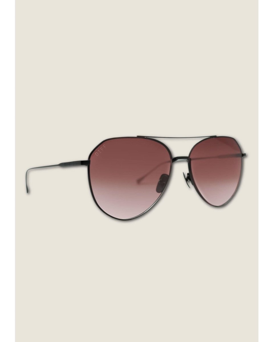 Dash Matte Black Teracotta Gradient Sunglasses - PINK ARROWS