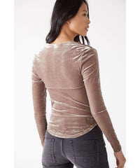 Date Night Top Taupe Stone - PINK ARROWS