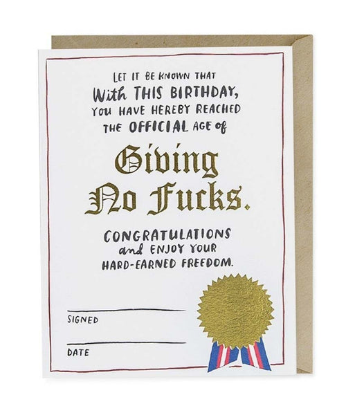 Decree Birthday Foil Card - PINK ARROWS