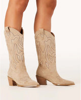 Delaine Taupe Suede Boot - clearpathherbicide