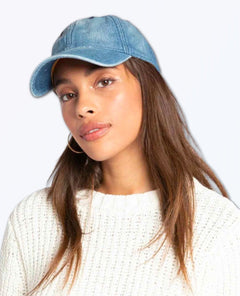 Denim Adjustable Baseball Hat - miamidrugpossession