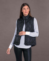 Denver Quilted Vest Black - miamidrugpossession