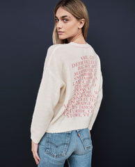 Destination Sweater Cream - PINK ARROWS