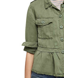 Discovery Peplum Jacket, Cadet - miamidrugpossession