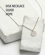 Disk Necklace SILVER, Hope - miamidrugpossession