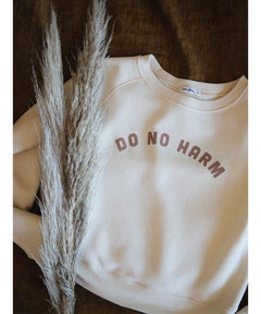 Do No Harm Crop Sweatshirt - miamidrugpossession