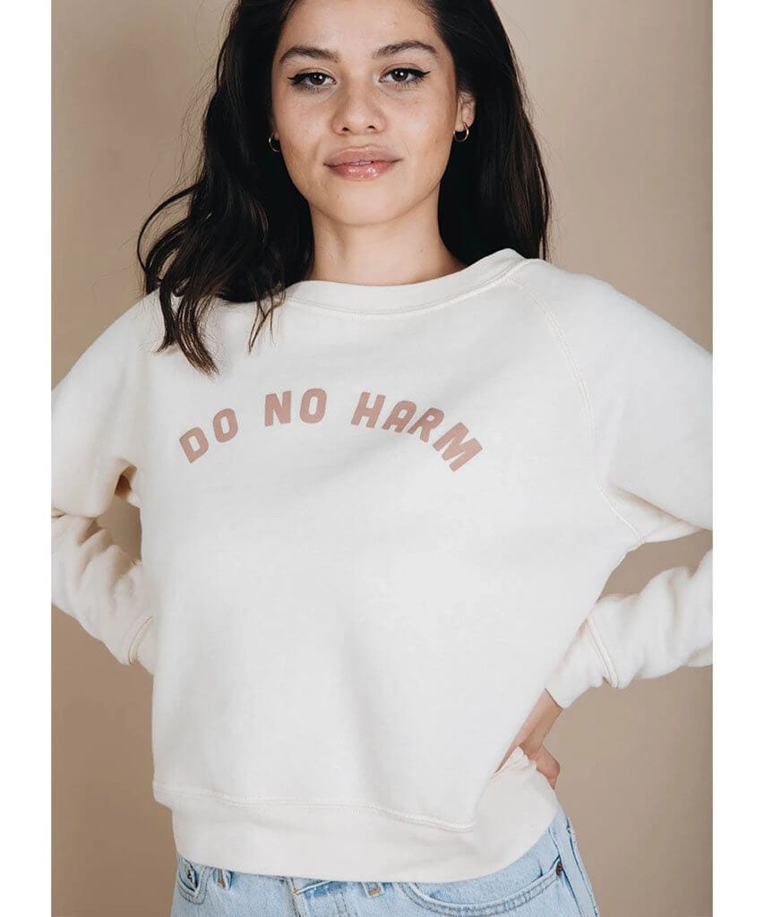 Do No Harm Crop Sweatshirt - clearpathherbicide