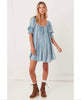 Dolly Mini Dress Dusty Blue - clearpathherbicide