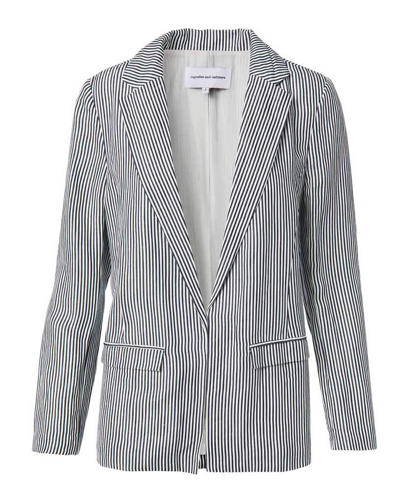 Dove Ink Stripe Blazer - miamidrugpossession