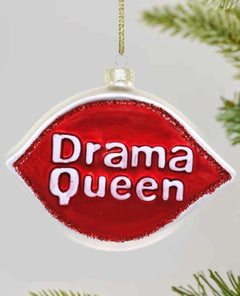 Drama Queen Christmas Bestie Ornament - PINK ARROWS