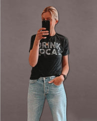 Drink Local Tee - PINK ARROWS