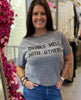 Drinks Well With Others Grey Unisex Tee - miamidrugpossession