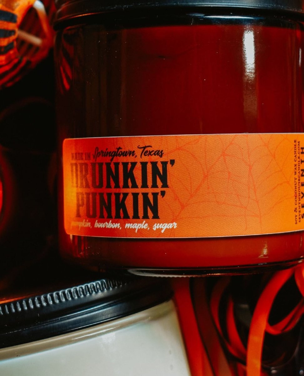 Drunkin' Punkin' - Pumpkin, Bourbon Candle - miamidrugpossession