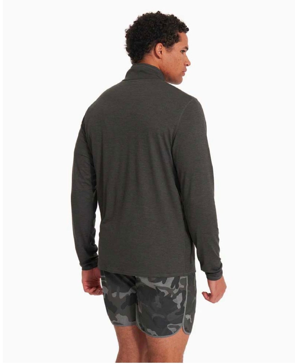 Ease Performance Half Zip Charcoal Heather - miamidrugpossession