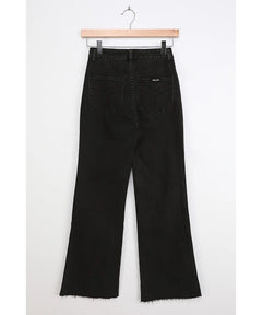 Eastcoast Crop Flare Washed Black High Rise Jeans - clearpathherbicide