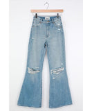 Eastcoast Light Wash Distressed High Rise Flare Jean - clearpathherbicide