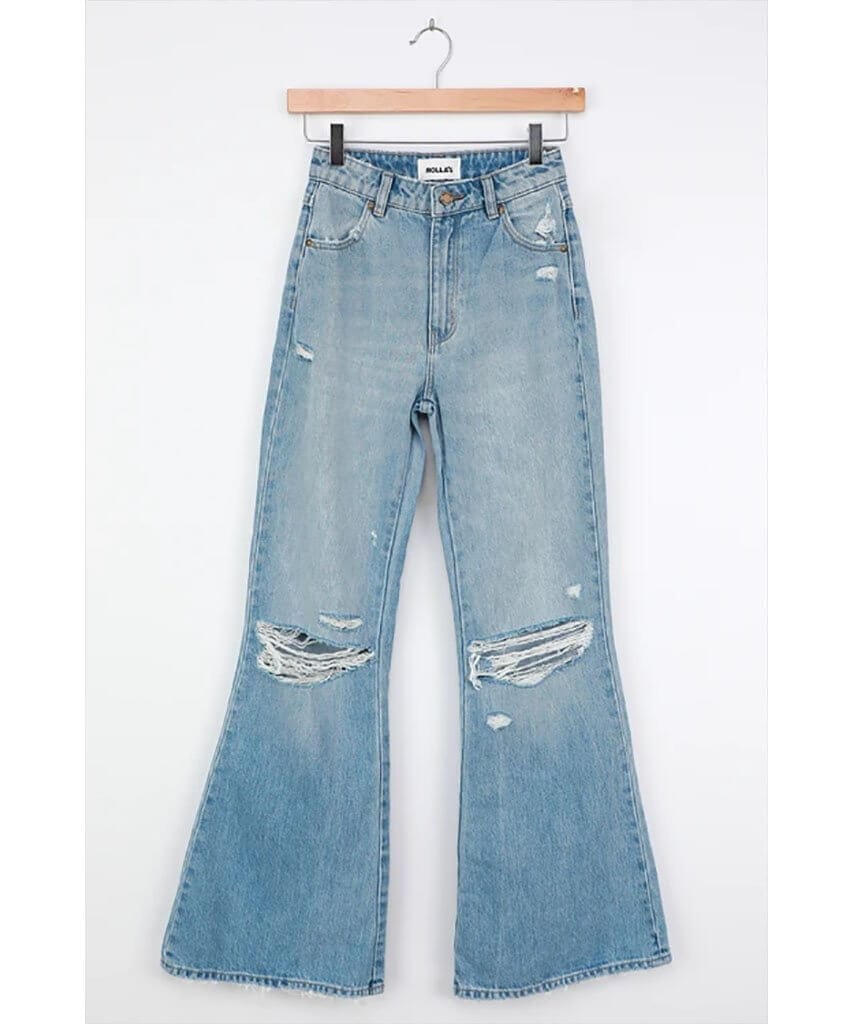 Eastcoast Light Wash Distressed High Rise Flare Jean - clearpathherbicide