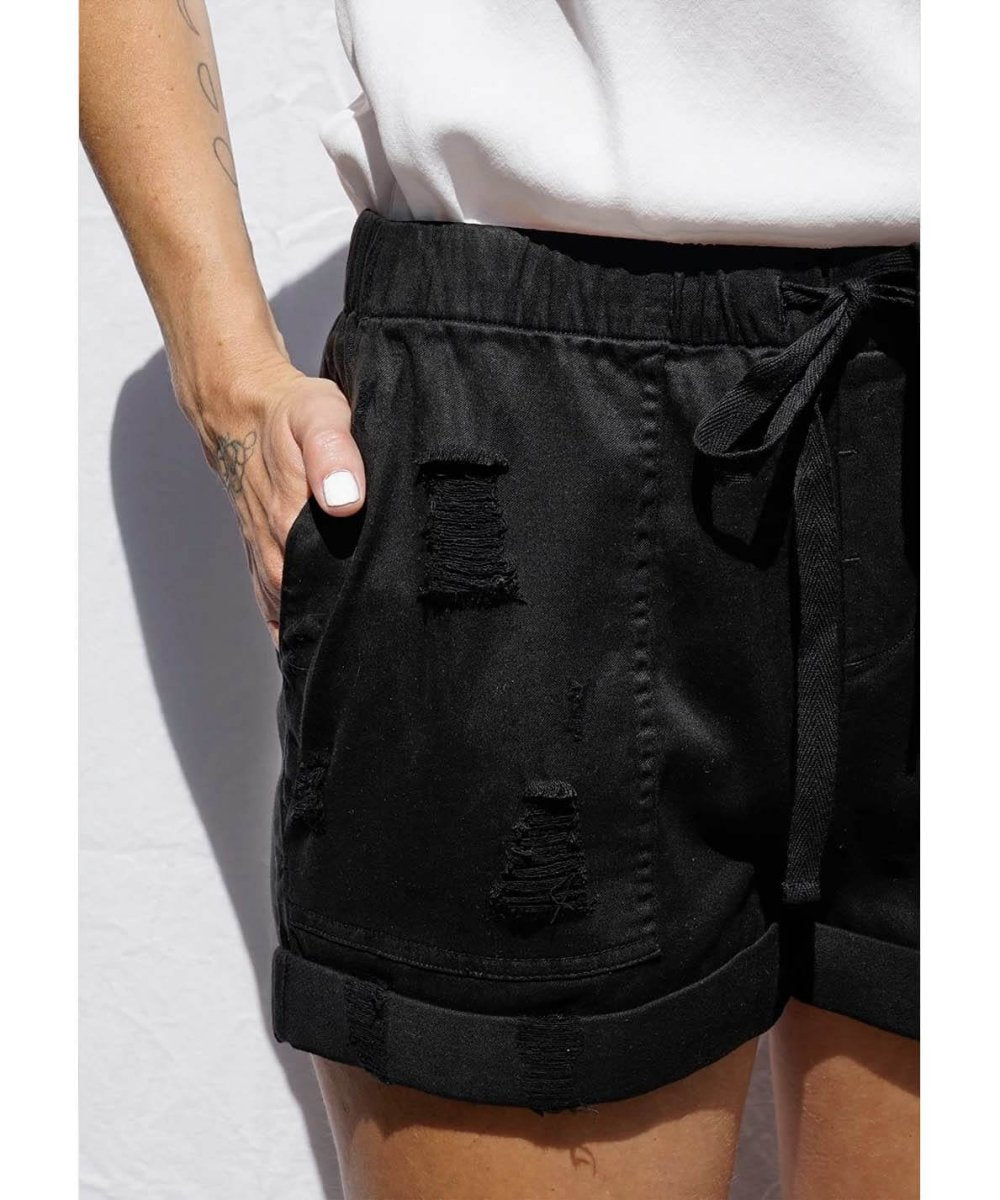 Easy Pocket Short Black - PINK ARROWS