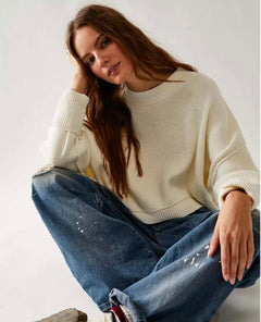 Easy Street Cropped Pullover Moonglow - clearpathherbicide