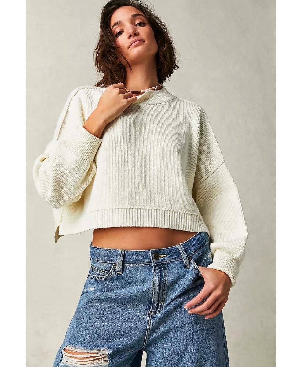 Easy Street Cropped Pullover Moonglow - clearpathherbicide