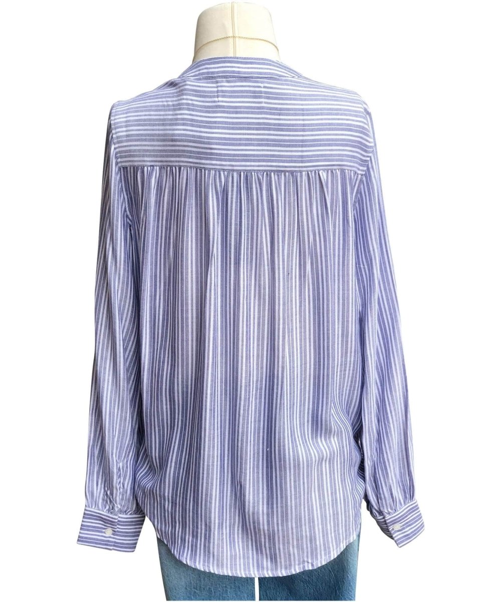 Eden Blouse Blue Stripe - clearpathherbicide