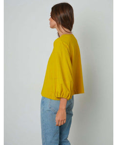 Edie 3/4 Sleeve Seamed Top Luna - clearpathherbicide