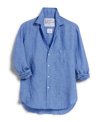 Eileen Linen Shirt Classic Blue - PINK ARROWS