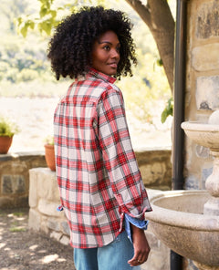 Eileen Relaxed Washed Red Plaid - clearpathherbicide