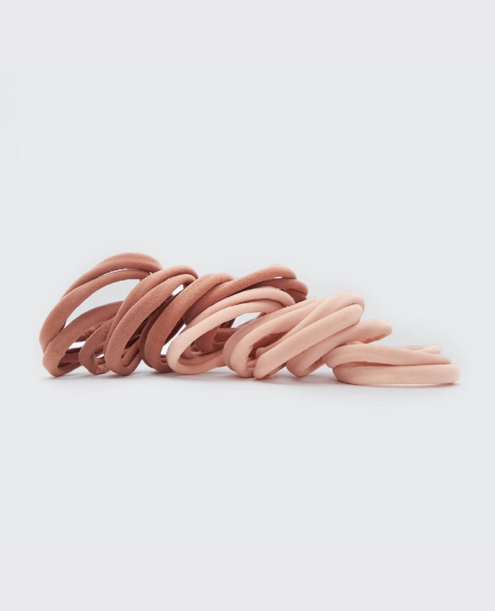 Elastic Hair Ties 20 Pack Blush - PINK ARROWS