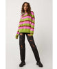 Electric Julep Stripe Oversized Pullover - clearpathherbicide