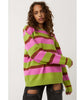 Electric Julep Stripe Oversized Pullover - clearpathherbicide