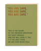 Elizabeth Gilbert You Are Safe Card - miamidrugpossession