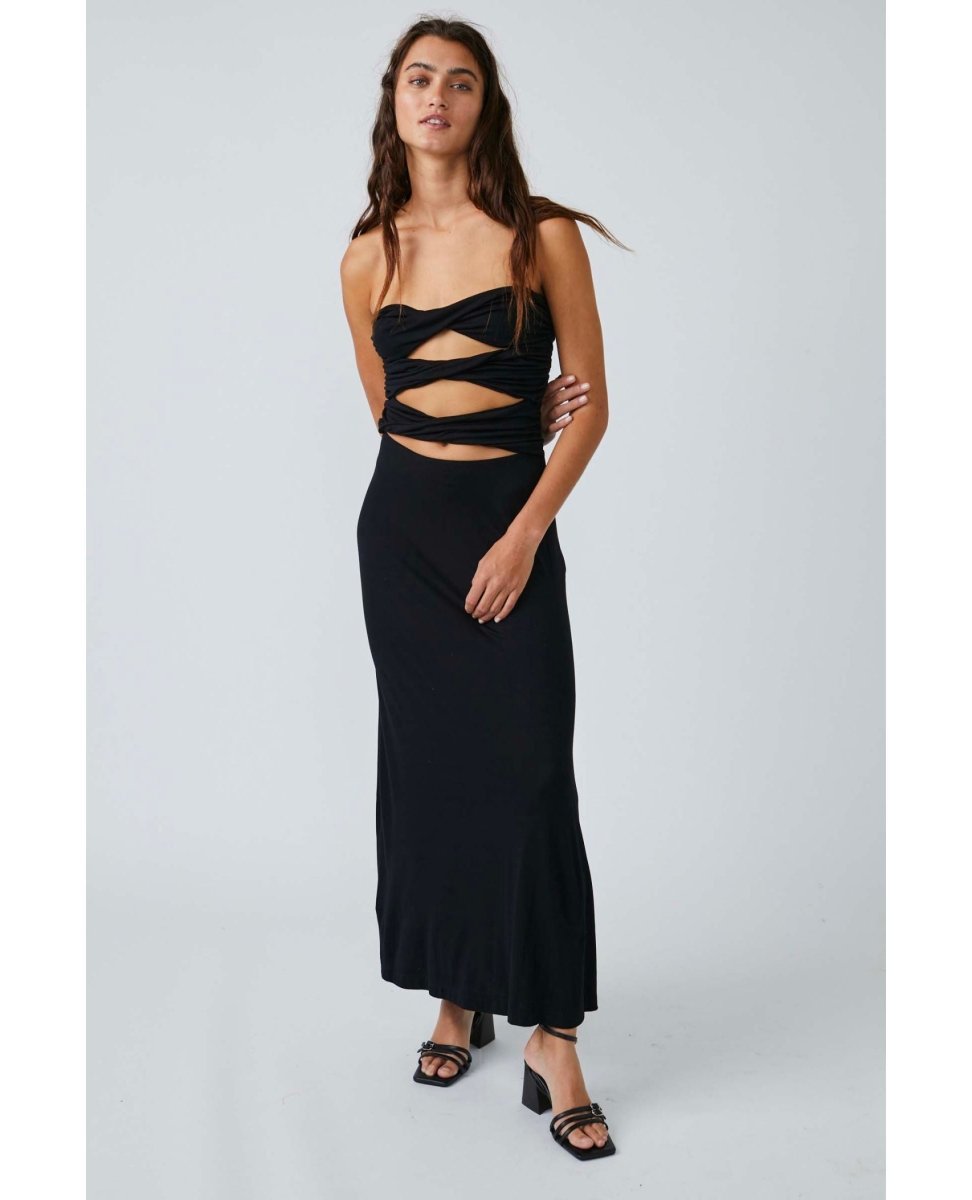 Embrace Midi Black Dress - clearpathherbicide