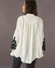 Embroidered Ivory Combo Tusalossa Top - clearpathherbicide