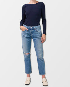 Emerson Slim Crop Boyfriend Meadow - miamidrugpossession