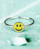 Enamel Happy Face Ring - miamidrugpossession