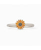 Enamel Sunflower Ring Silver - miamidrugpossession