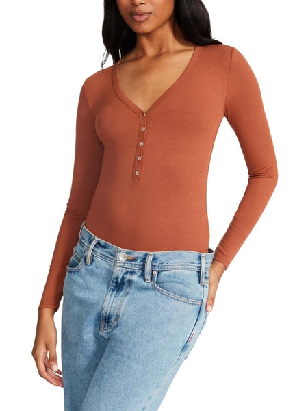 Erin Long Sleeve Bodysuit Mocha Bisque - clearpathherbicide