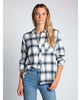 Essie Flannel Shirt Blue Combo - miamidrugpossession