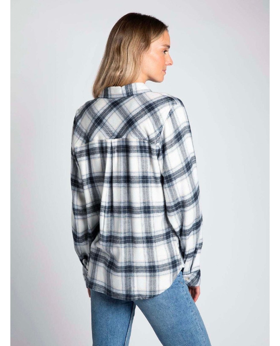 Essie Flannel Shirt Blue Combo - miamidrugpossession