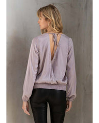 Etienne Surplice Top Lilac - PINK ARROWS